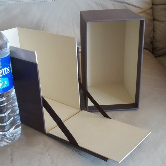 LOUIS VUITTON RARE UNIQUE Vertical Upright Display Holder Box MONOGRAM DAMIER - Picture 9 of 13